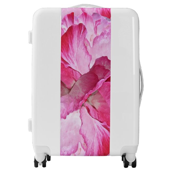 Lovely Pink Red Poppy Flowers Floral Luggage
