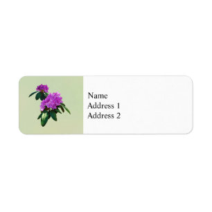 Lovely Pink Rhododendrons Label