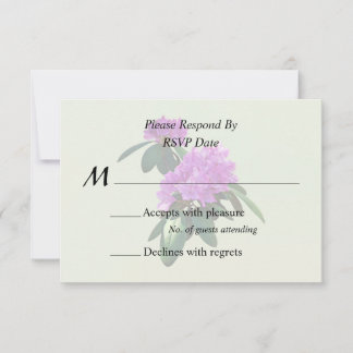 Lovely Pink Rhododendrons RSVP Card