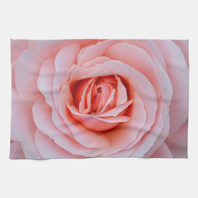 Lovely pink rose kitchen towel (Horizontal)