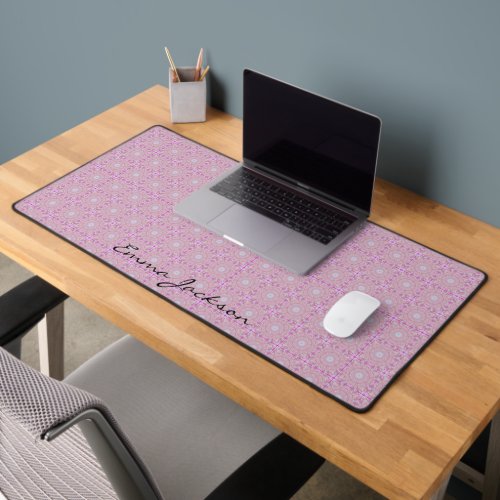 Lovely Pink Seamless Pattern Business  Desk Mat