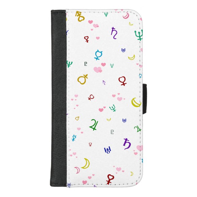 Lovely Planets iPhone Wallet Case (Front)