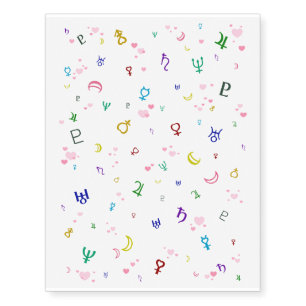 Lovely Planets Temporary Tattoos