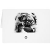 Lovely Playfull Mops Cards (Back Horizontal)