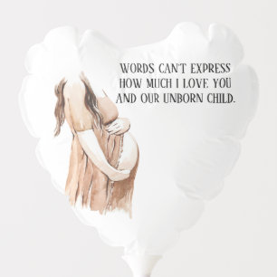 Lovely Pregnancy Wife Gift With Romantic Quote Balloon