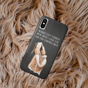 Lovely Pregnancy Wife Gift With Romantic Quote iPhone XS Case
