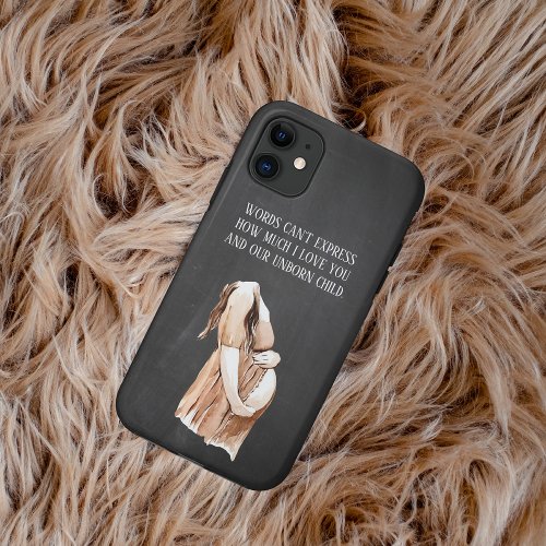 Lovely Pregnancy Wife Gift With Romantic Quote iPhone 11 Case