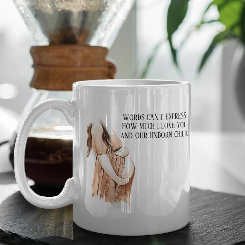 Lovely Pregnancy Wife Gift With Romantic Quote Mug