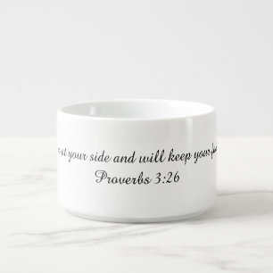 Lovely Proverbs White and Black Bowl