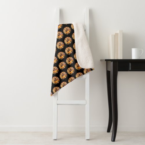 Lovely Pumpkin Halloween Sherpa Blanket