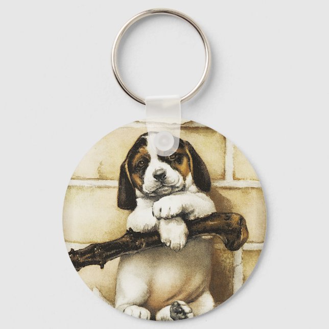 Lovely Puppy  Keychain (Front)