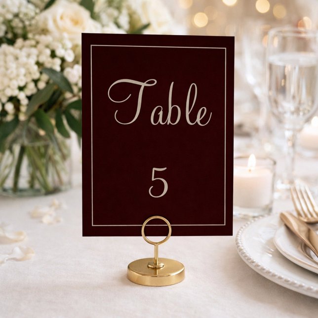 Lovely Purple and Gray Wedding Table Number (Creator Uploaded)