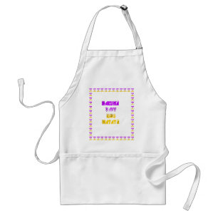 Lovely Purple and Yellow Hakuna Matata Baby Kids G Adult Apron
