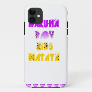 Lovely Purple and Yellow Hakuna Matata Baby Kids G iPhone 11 Case