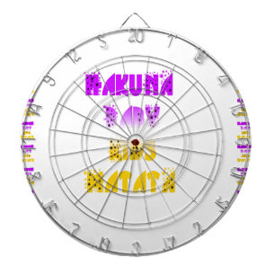 Lovely Purple and Yellow Hakuna Matata Baby Kids G Dartboard