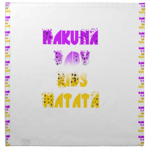 Lovely Purple and Yellow Hakuna Matata Baby Kids G Napkin