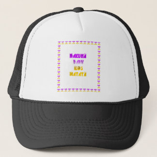 Lovely Purple and Yellow Hakuna Matata Baby Kids G Trucker Hat
