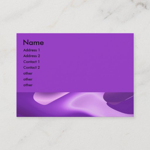 Customizable lovely purple business card templates