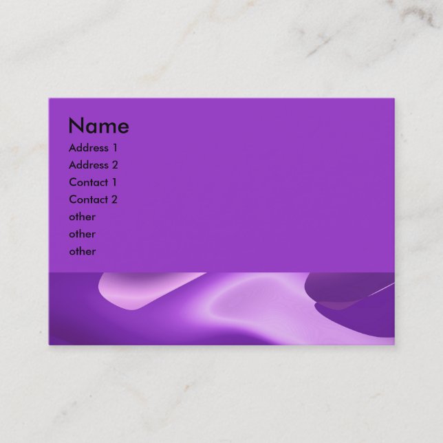 lovely purple business card (Front)