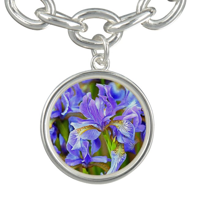 Lovely Purple Irises in May Bracelet (Design)