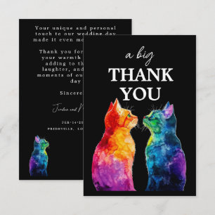 Lovely 🌈  Purrfectly Yours: Purrfectly  Thank You Card