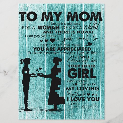 Lovely Quotes To My Mom  Gift For Mother Menu