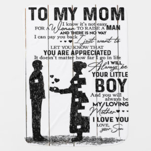 Lovely Quotes To My Mom, To My Mom Letter, Baby Blanket