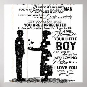 Lovely Quotes To My Mom, To My Mom Letter, Poster