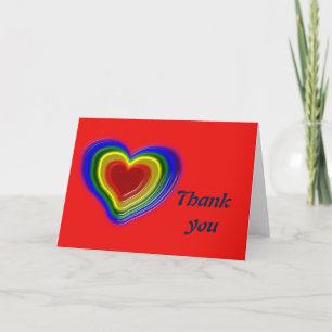 lovely rainbow heart card