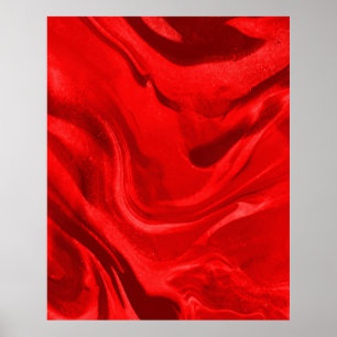 Lovely Red Aesthetic Gradient Poster