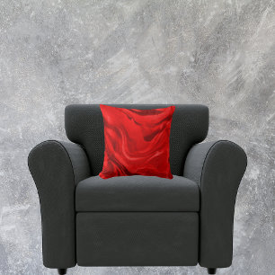 Lovely Red Aesthetic Gradient Throw Pillow