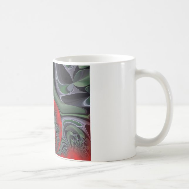 Lovely Red Aurora Art Print Coffee Mug (Right)