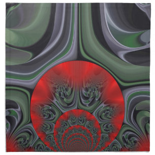 Lovely Red Aurora Art Print Napkin