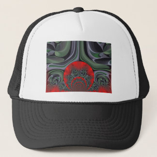 Lovely Red Aurora Art Print Trucker Hat