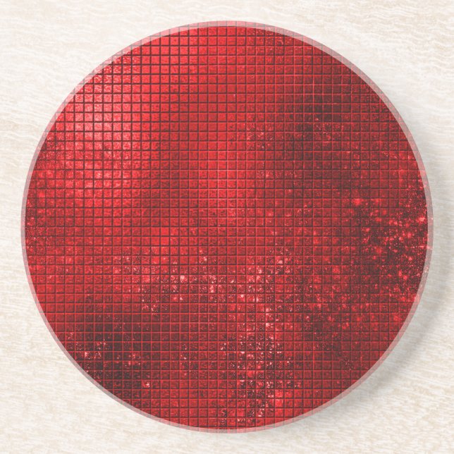 Lovely red elegant coaster (Front)