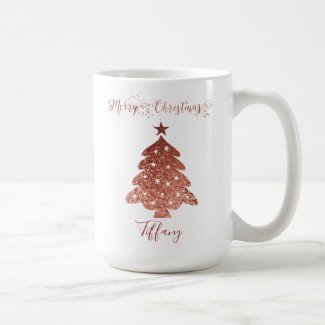 Lovely Red Faux Foil Christmas Tree Theme