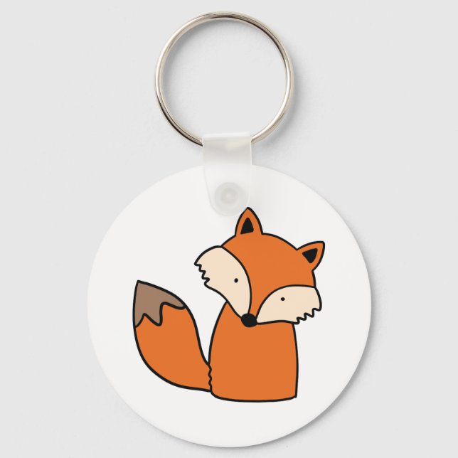 Lovely red fox keychain (Front)