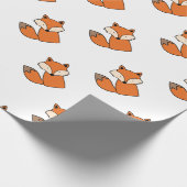 Lovely red fox wrapping paper (Corner)