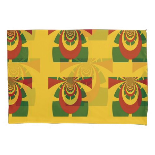 Lovely Red Golden Green  Latest Design Queen Size  Pillow Case