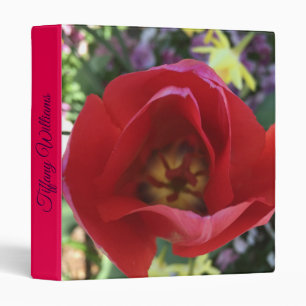 Lovely Red Rose Binder