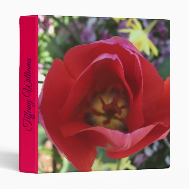 Lovely Red Rose Binder (Front/Spine)