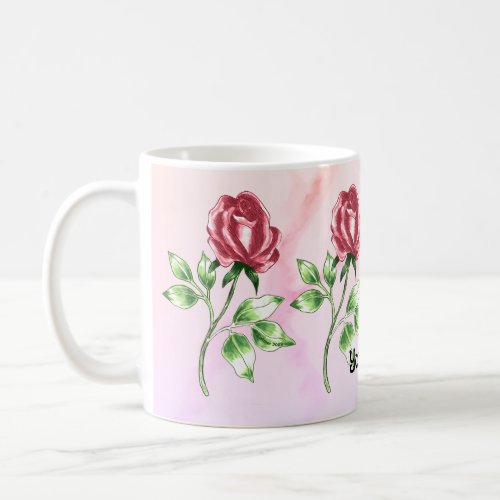 Lovely Red Rose Coffee Mug