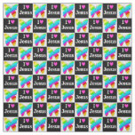 LOVELY RELIGIOUS I LOVE JESUS BUTTERFLY FABRIC