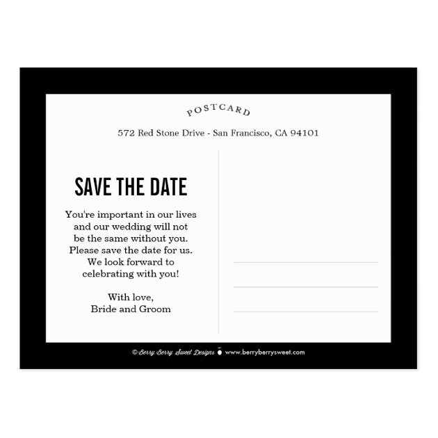 Lovely Request Save The Date Postcard
