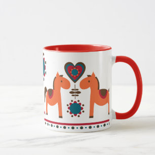 Lovely retro horses mug