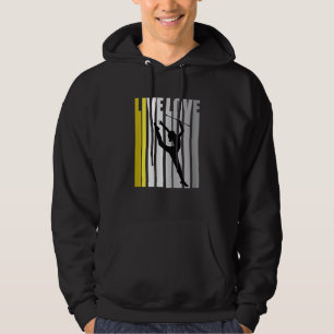 Lovely Rhythmic Gymnastics Womens Teammate Distres Hoodie