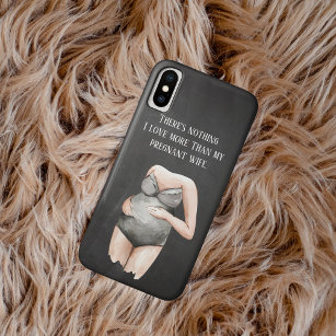 Lovely Romantic Pregnancy Wife Gift With Quote iPhone XS Case