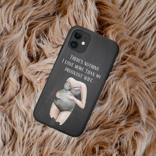 Lovely Romantic Pregnancy Wife Gift With Quote iPhone 11 Case