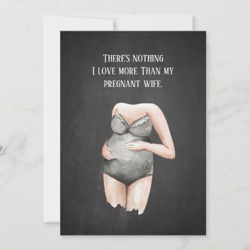 Lovely Romantic Pregnancy Wife Gift With Quote Holiday Card