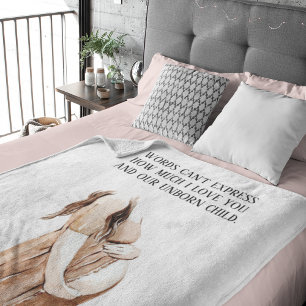 Lovely Romantic Pregnancy Wife Gift With Quote Sherpa Blanket